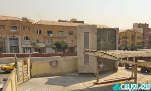 هواکش مترو پمپ بنزین دروازه دولت قبل از تخریب